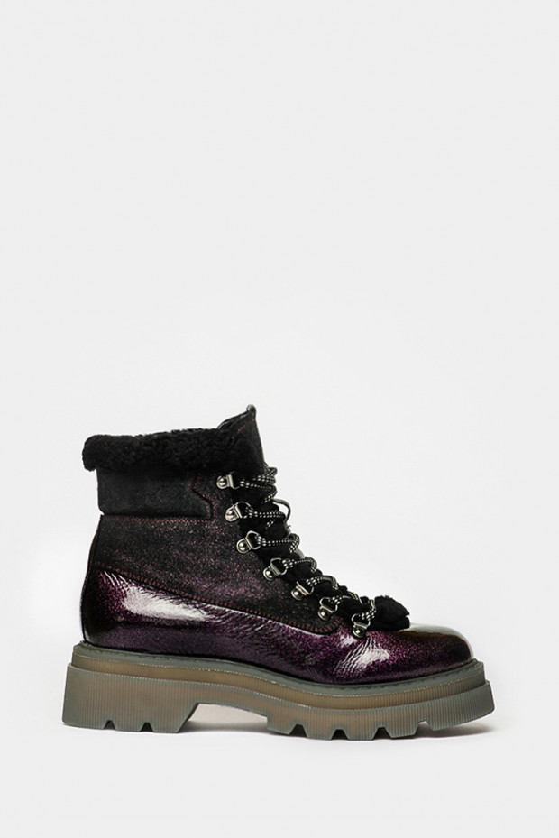 Ботинки Voile Blanche темно-бордовые - 1842n