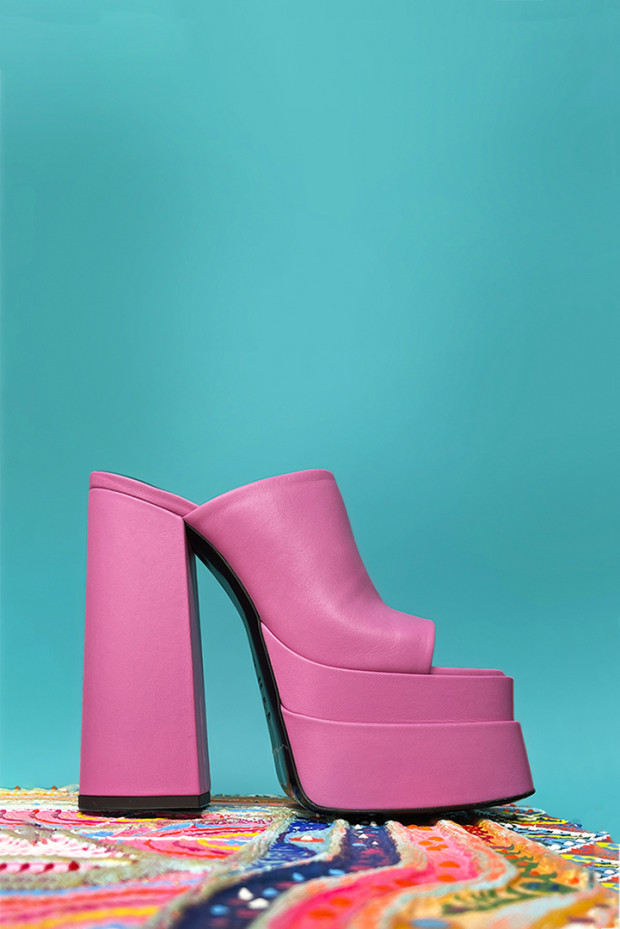 Женские мюли Genuin Vivier фуксия - 224907f