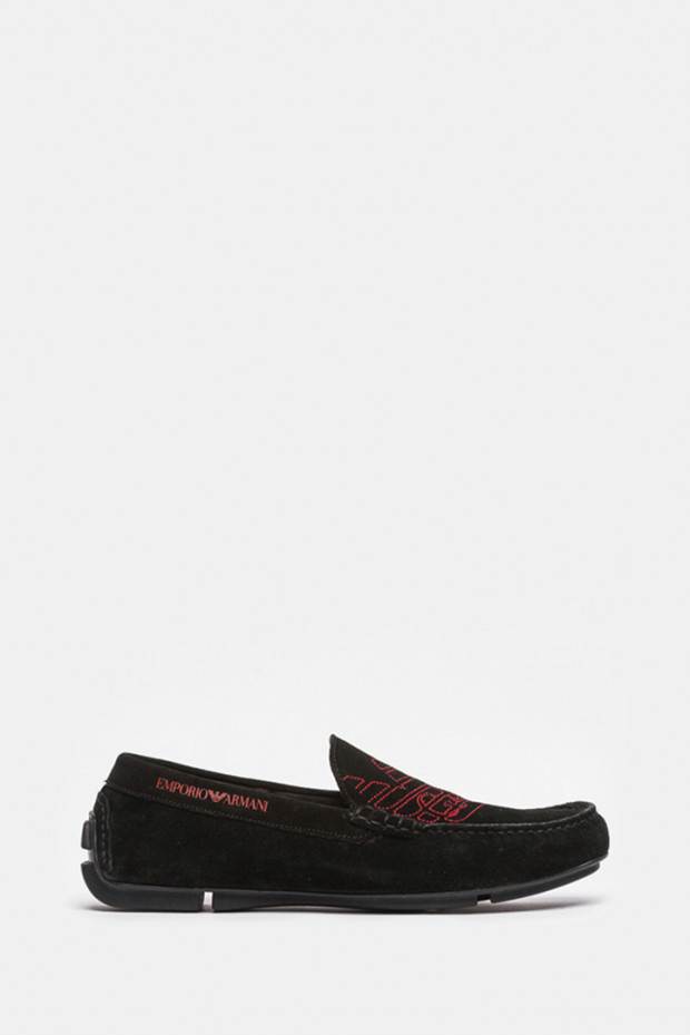 Мокасины Emporio Armani черные - 4122em