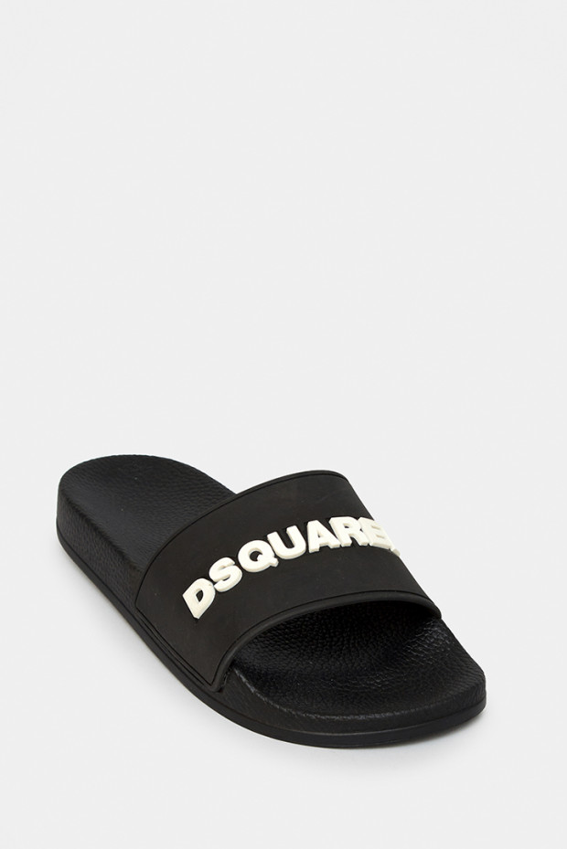 Женские шлепанцы Dsquared черные - Dsq55544
