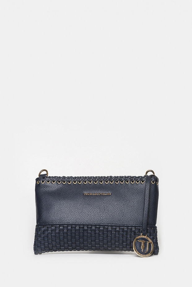 Сумка-клатч Trussardi jeans синяя  - 75282