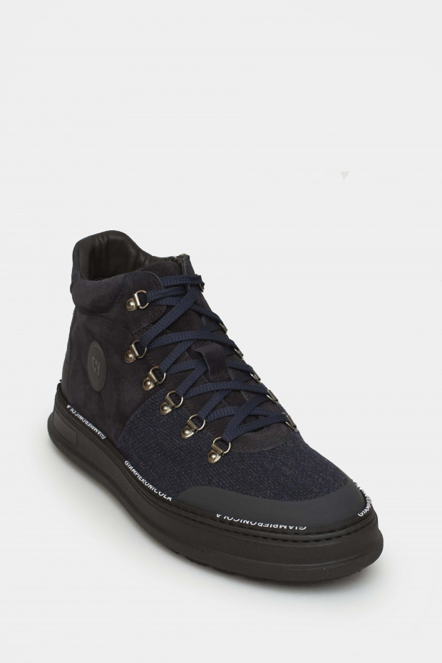 Мужские кеды Giampiero Nicola синие - GN39423n