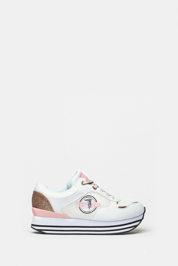 Кроссовки Trussardi белые - 79472w