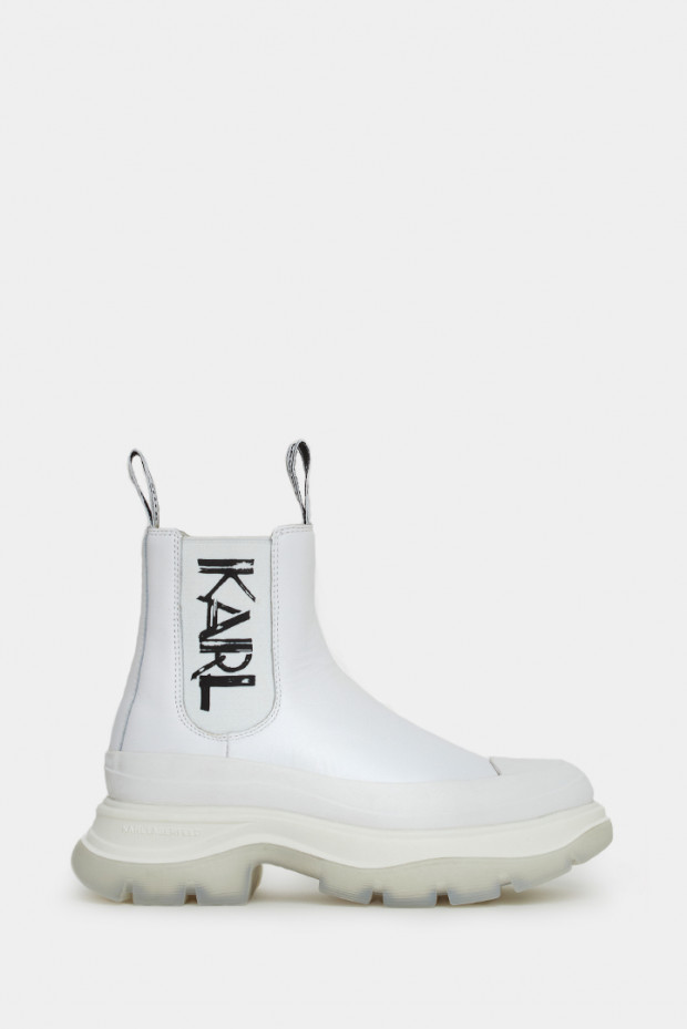 Женские челси Karl Lagerfeld белые - KL42940w