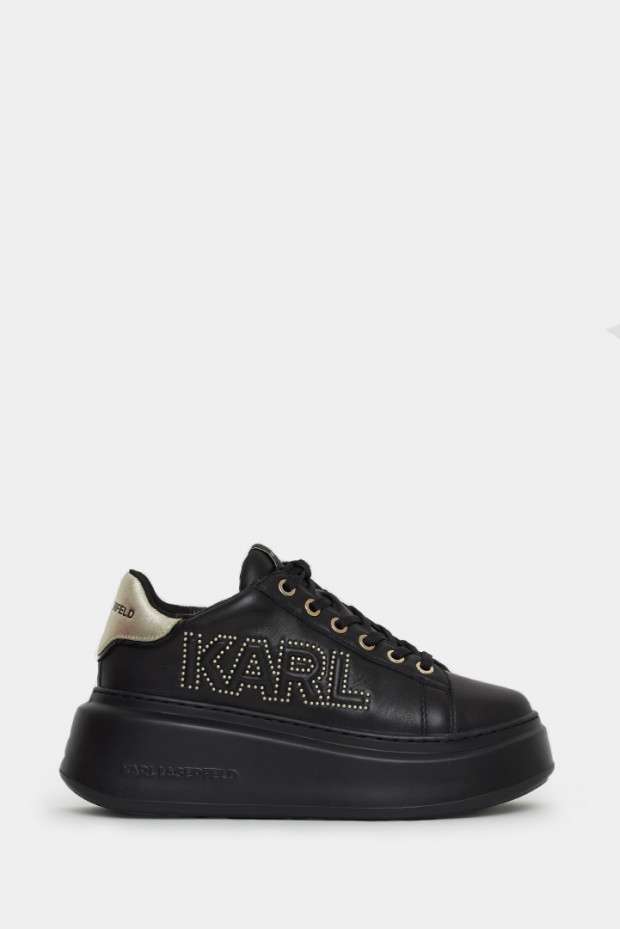 Женские слипоны Karl Lagerfeld черные - KL63521n