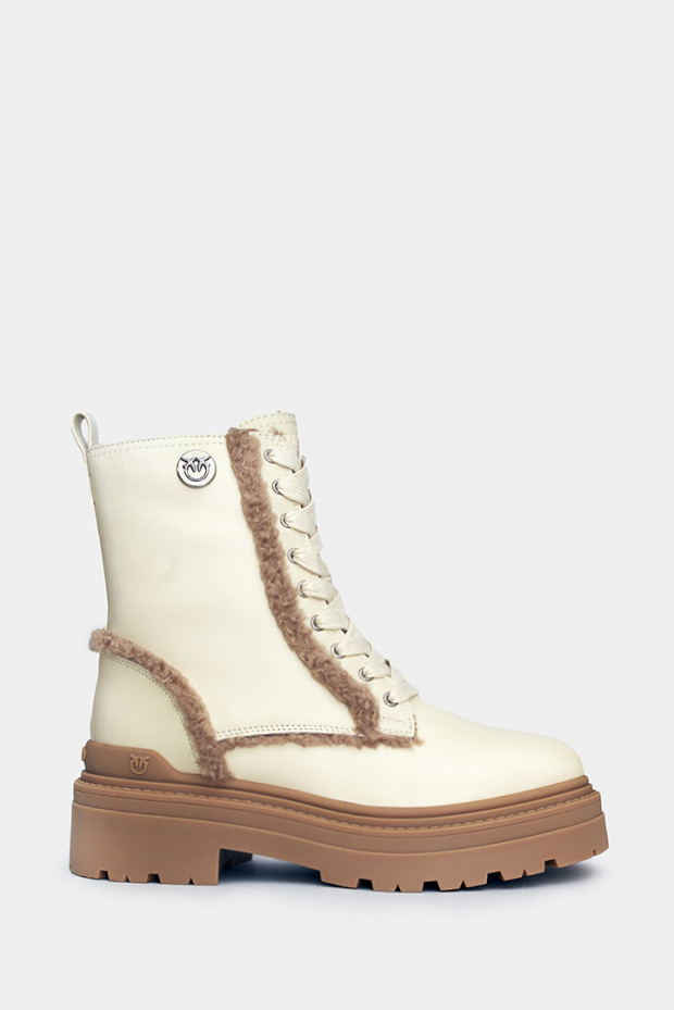 Женские ботинки Pinko молочные - PN405b