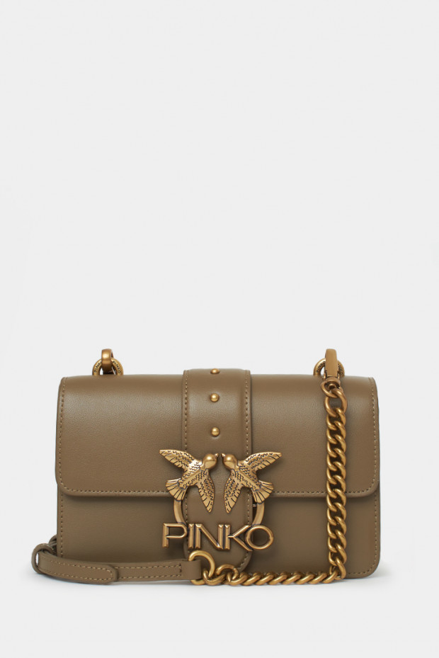 Женская сумка Pinko оливковая - PN_AFg