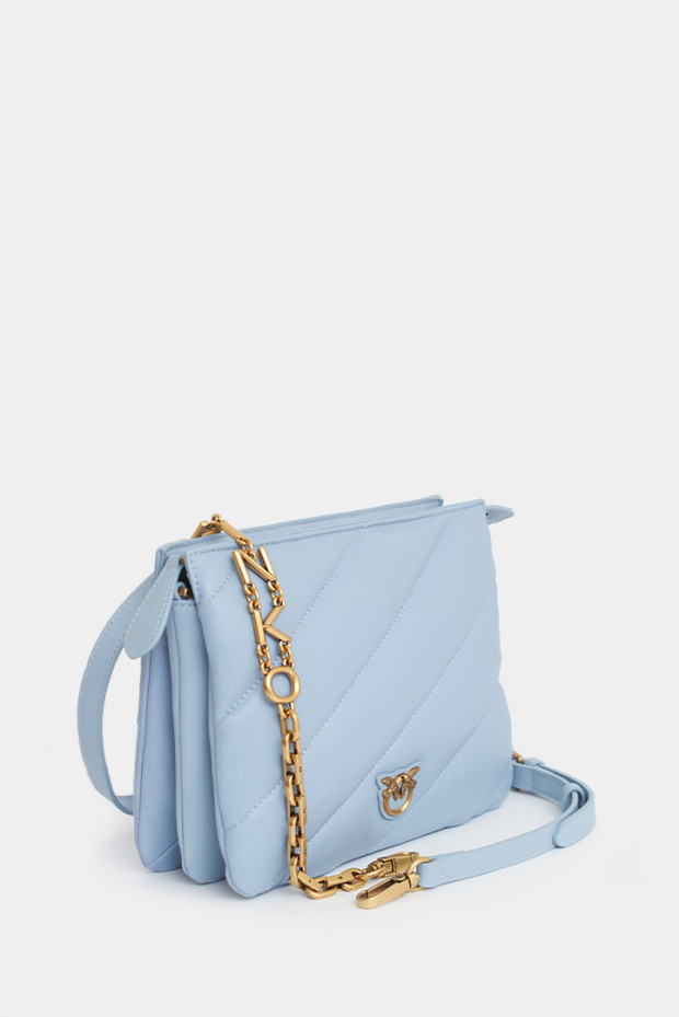 Женская сумка Pinko голубая - PN_JTbl