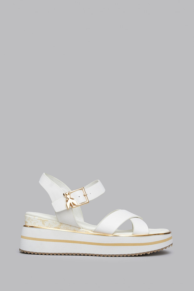 Женские босоножки Patrizia Pepe белые - PP394w