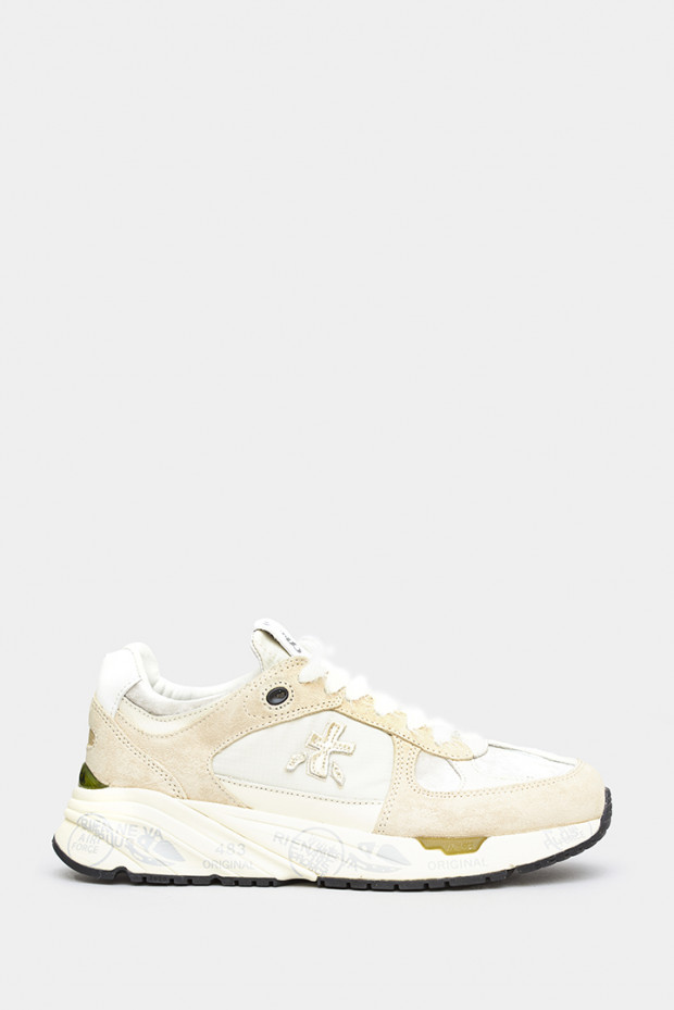 Женские кроссовки Premiata бежевые - PR7005g