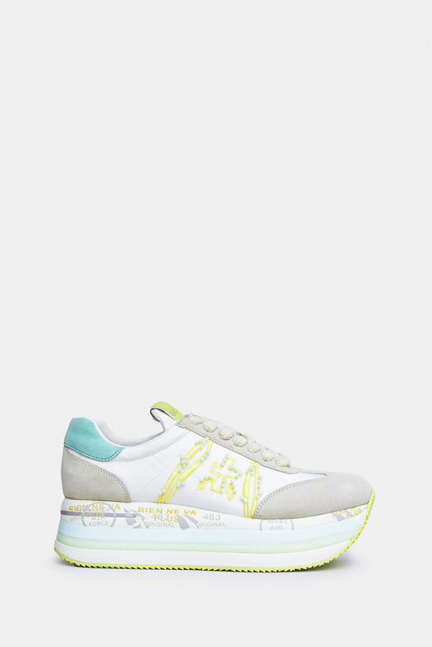 Женские кроссовки Premiata белые - PR7374w