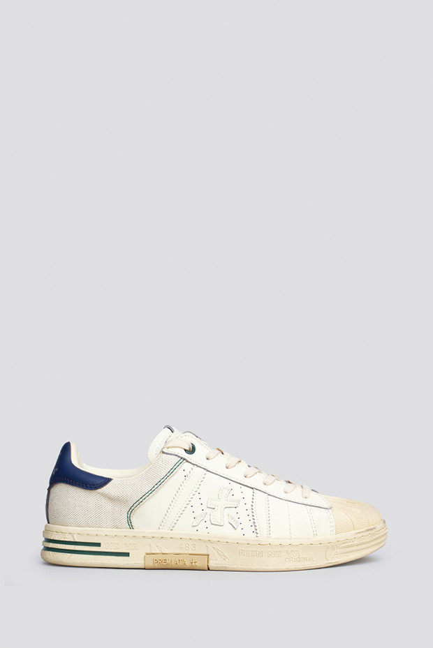 Мужские кеды Premiata белые - PR8071w