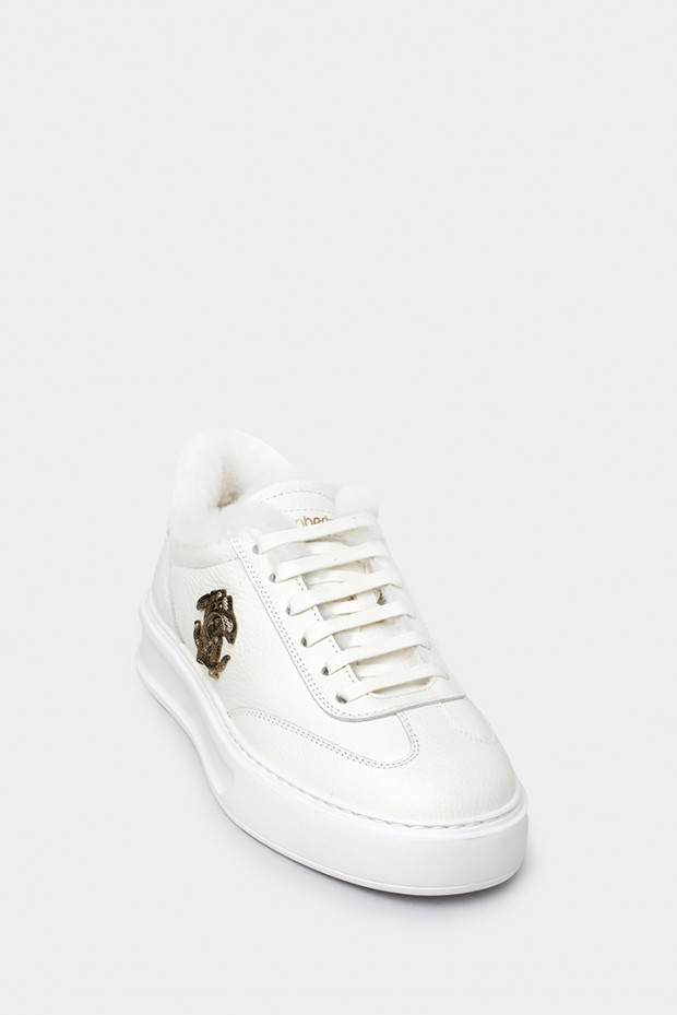 Женские кеды Roberto Cavalli белые - RC29611w фото №1 Женские кеды Roberto Cavalli белые - RC29611w