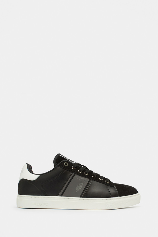 Мужские кеды Trussardi черные - Tsr77373n