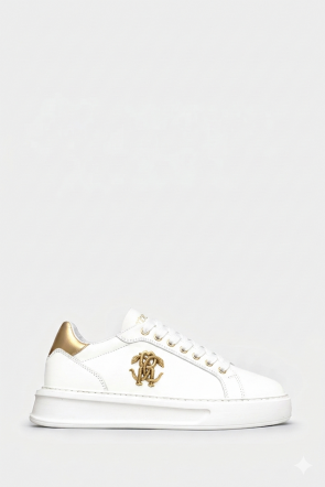 Женские сникерсы Roberto Cavalli белые - RC22408w