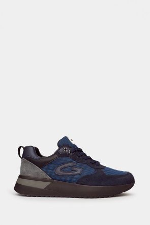 Мужские кроссовки Alberto Guardiani синие - AG20800bl