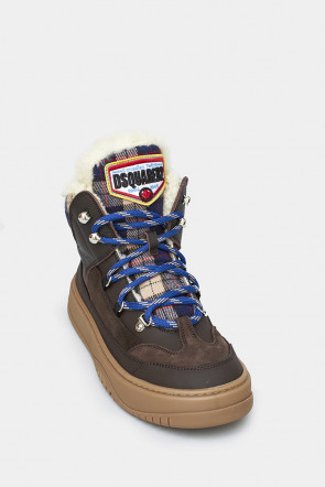 Женские кеды Dsquared коричневые - Dsq79334m