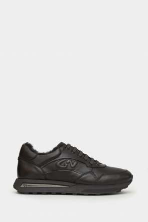 Мужские кроссовки Giampiero Nicola черные - GN39301n