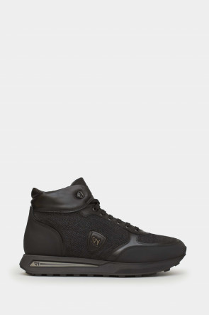 Мужские кроссовки Giampiero Nicola черные - GN39335n