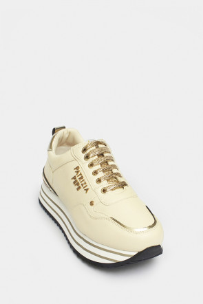 Женские кроссовки Patrizia Pepe молочные - PE695m