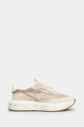 Женские кроссовки Premiata розовые - PR7472b