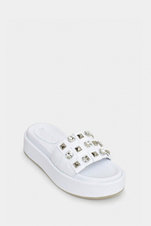 Женские шлепанцы Pasquini белые - PS2412w