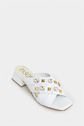 Женские мюли Pasquini белые - PS2438w