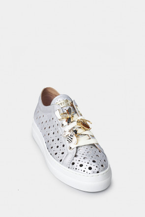 Женские кеды Stokton серебристые - ST125s