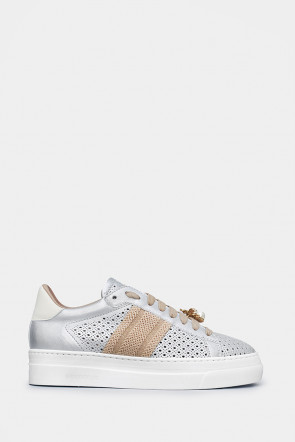 Женские кеды Stokton серебристые - ST862