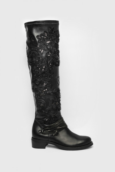 Сапоги-ботфорты Mimmu черные - 3577A7