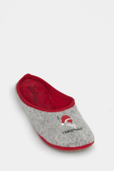 Женские тапочки Wolly	серые - 20529