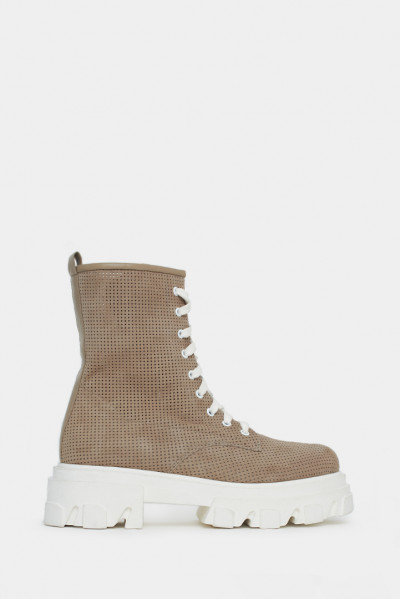 Женские ботинки Genuin Vivier бежевые - 2811b