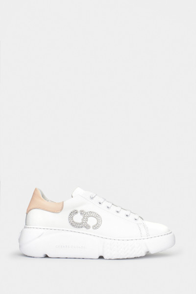 Женские кроссовки Casadei белые - 30225w