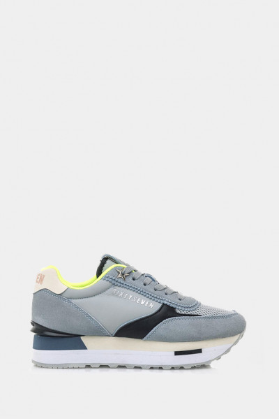 Кроссовки SixtySeven серо-голубые - 30835bl