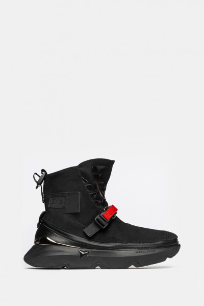 Мужские кроссовки Emporio Armani черные - 8020