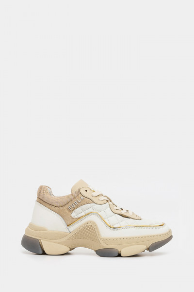 Женские кроссовки Furla белые - 84796