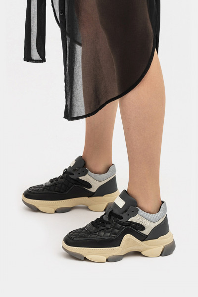 Женские кроссовки Furla черные - 84799