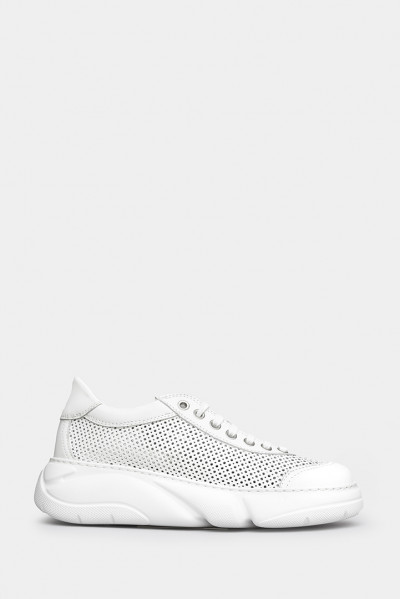 Женские кроссовки Alberto Ciccioli белые - AC42057w