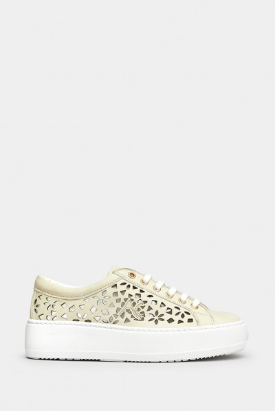 Женские кеды Alberto Ciccioli молочные - AC42060m