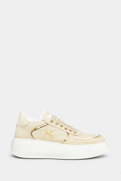 Женские кеды Alberto Ciccioli бежевые - AC5241b