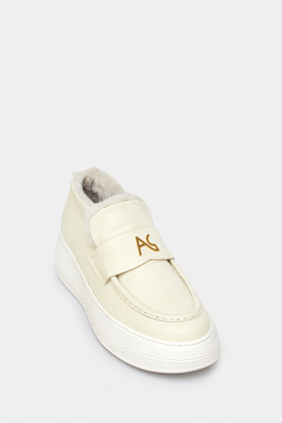 Женские полуботинки Alberto Ciccioli молочные - AC58037b