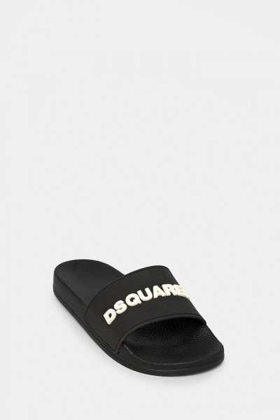 Женские шлепанцы Dsquared черные - Dsq55544