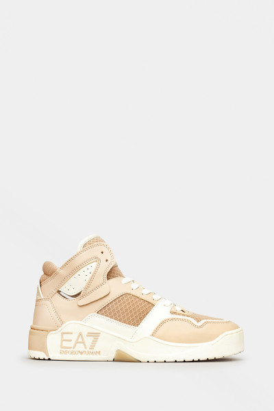 Женские кеды Emporio Armani бежевые - EA8039b