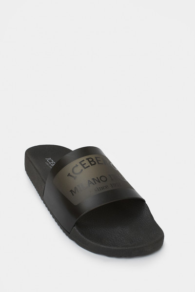 Мужские шлепанцы Iceberg черные - IC1710n