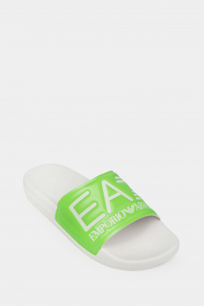 Шлепанцы Emporio Armani зеленые - AJ001gr