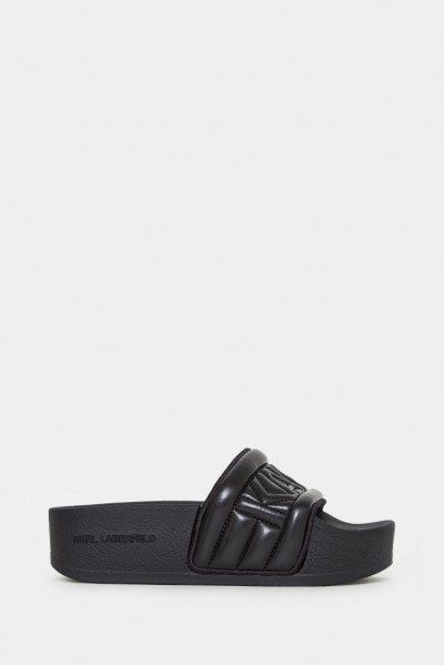 Женские шлепанцы Karl Lagerfeld черные - KL80825n