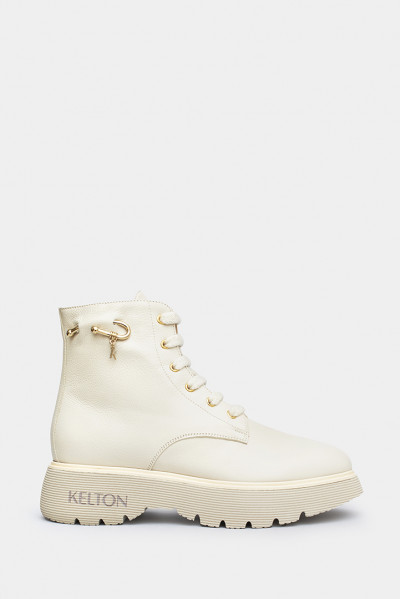 Женские ботинки Kelton молочные - KT1716w
