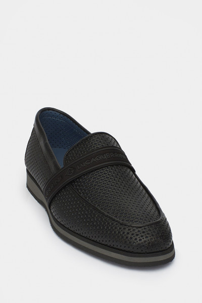 Мужские мокасины Luca Guerrini черные - LG11931n