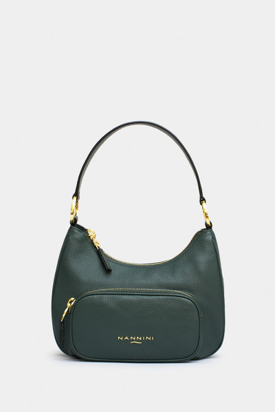 Женская сумка Nannini бутылочного цвета - LN18057gr