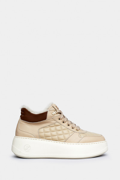 Женские ботинки Lonvie бежевые - LV133b